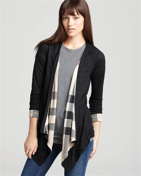 burberry brown cardigan|burberry reversible cardigan.